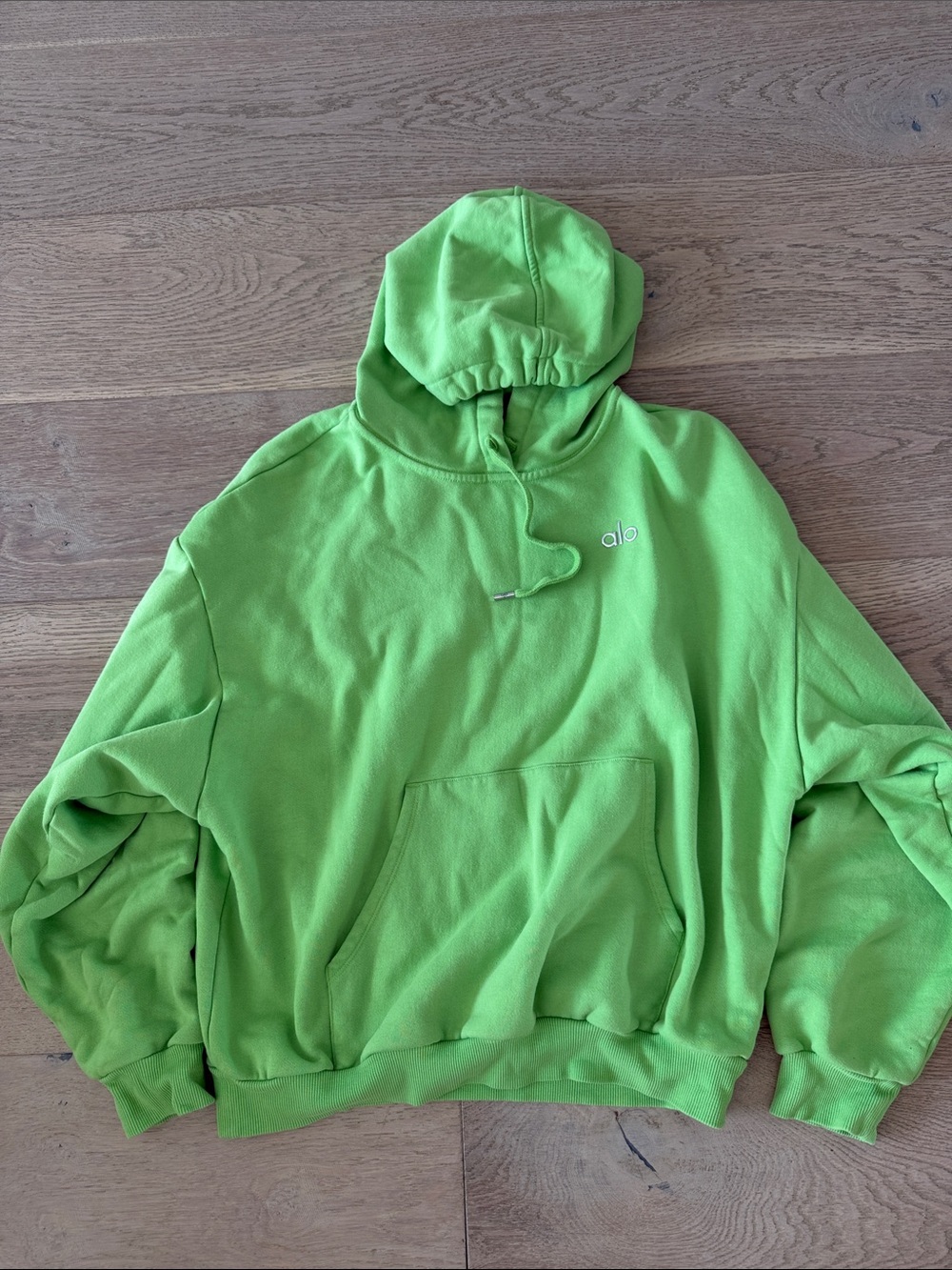 ALO Yoga Lime Green Women's Pullover Hoodie